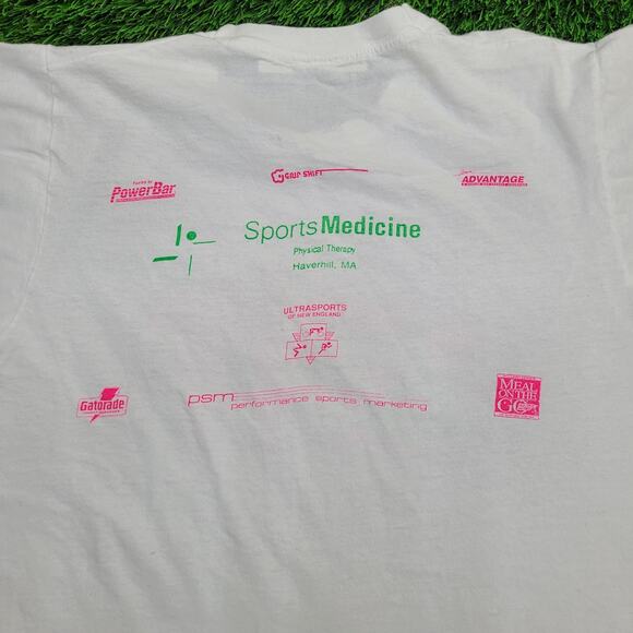 Vintage 90s Hampton Beach Bike Run Marathon Shirt XS/S 18x23 Byathlon Biathlon - Picture 7 of 13